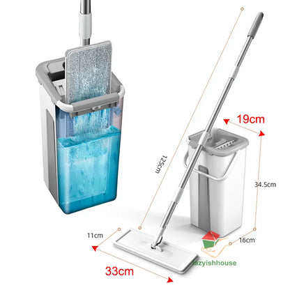 Magic Floor Mop squeeze mop with bucket flat bucket rotating mop for wash floor house home cleaning cleaner easy 2020new