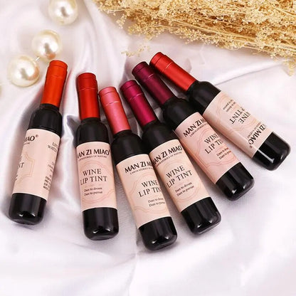 2023 Lipstick Lipgloss Waterproof Long Lasting Lovely Tint Wine Bottle Shape Lip For Women Makeup Gloss Red Sexy Cosmetic