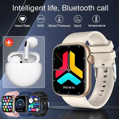 LIGE Bluetooth Call Smartwatch Women Men Sports Fitness Watches Woman Body Temperature Monitoring Smart Watch Ladies Earphones