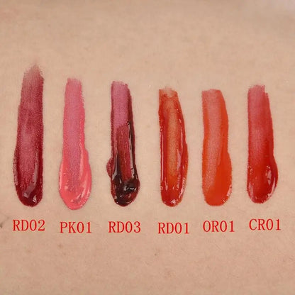 6 Colors Lipstick Lovely Tint Wine Bottle Shape Lipgloss Waterproof Red Glitter Cosmetic Long Matte Tools Lasting Lipstick M6q4
