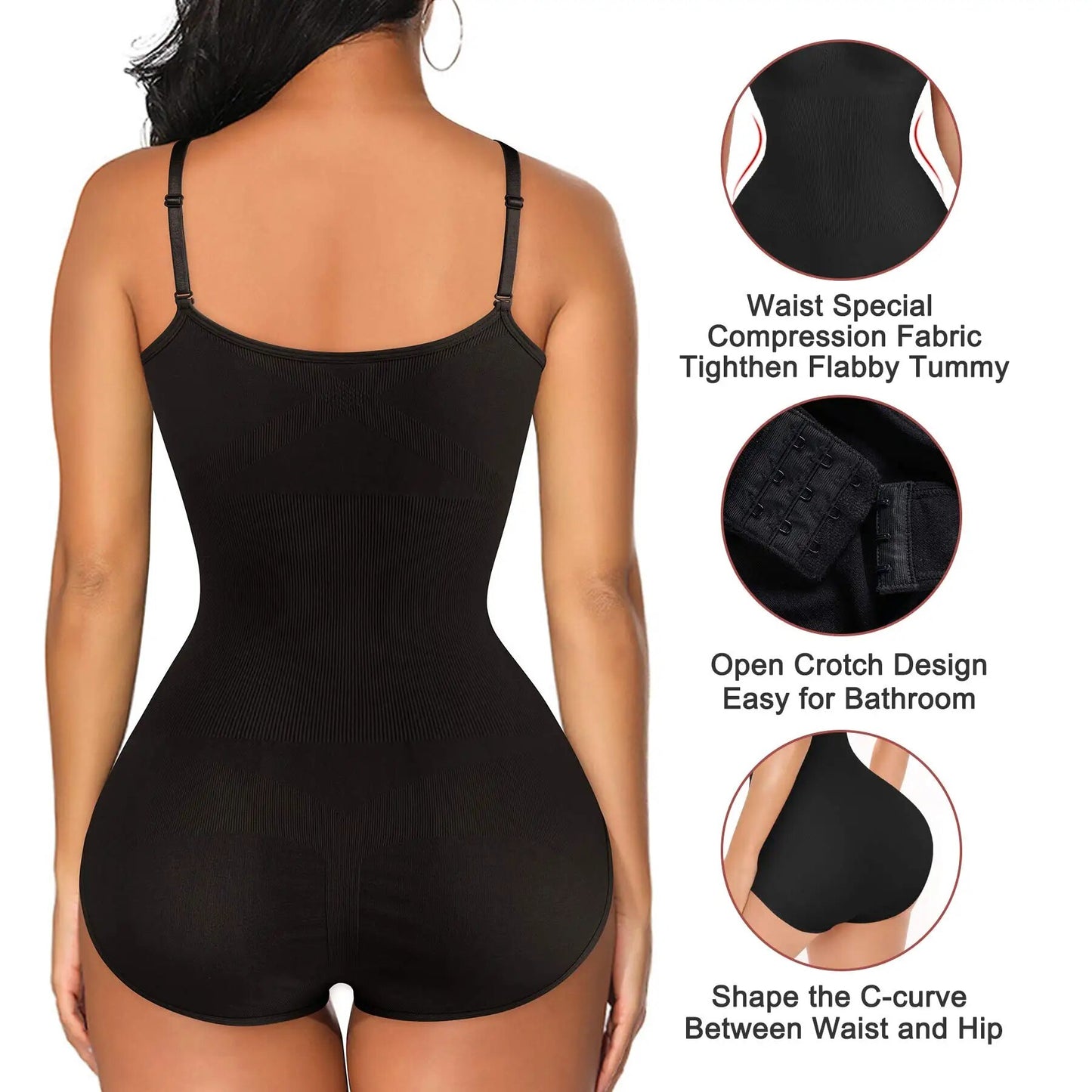 Bodysuit for Women Tummy Control Shapewear Seamless  Sculpting Butt Lifter Body Shaper Slimming Reducing Underwear Comfortable