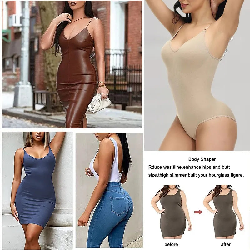 Bodysuit for Women Tummy Control Shapewear Seamless  Sculpting Butt Lifter Body Shaper Slimming Reducing Underwear Comfortable