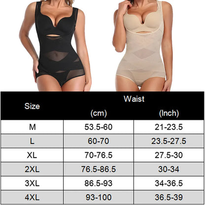 Body Shaper Tummy Control Butt Lifter Women Shapewear Bodysuit Slimming Belly Waist Trainer Underwear Fajas Colombianas Top